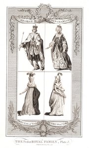 Den daværende kongelige familie Udgivet den 9. maj 1795 af Alexander Hogg af Unbekannt