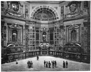 Graven for den sidste af Medici-familien, San Lorenzo Basilica, Firenze, Italien, 1882 af Unbekannt