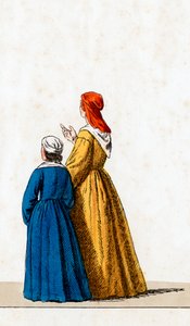 Teaterkostumedesign til Shakespeares skuespil, Henry VIII, 1800-tallet af Unbekannt