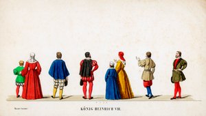 Teaterkostumedesign til Shakespeares skuespil, Henry VIII, 1800-tallet af Unbekannt