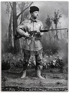 Theodore Roosevelt, amerikansk soldat og politiker, c1898 af Unbekannt