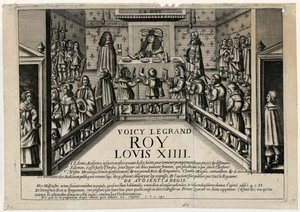 Dette er den gode konge Ludvig XIV. Konge giver offentlig audiens, 1668. af Unbekannt