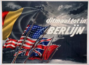 Denne gang indtil i Berlin, belgisk pro-allierede propagandaplakat, 1944