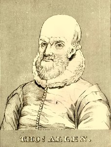 Thomas Allen, 1542-1632, 1830. af Unbekannt