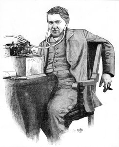 Thomas Alva Edison, amerikansk opfinder, c1906 af Unbekannt