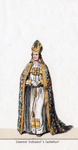 Thomas Cranmer, kostumedesign til Shakespeares skuespil, Henry VIII, 1800-tallet af Unbekannt