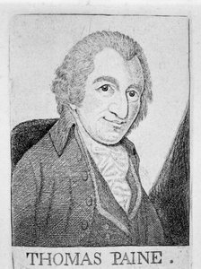 Thomas Paine, engelskfødt amerikansk revolutionær, forfatter og filosof, c1790 af Unbekannt