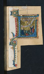 Tre stiklinger fra et missal, ca. 1470-1500. af Unbekannt