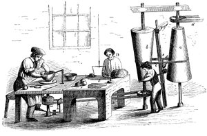 Kaster et lerkar, c1860 af Unbekannt