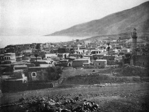 Tiberias og Galilæa-søen, 1926 af Unbekannt