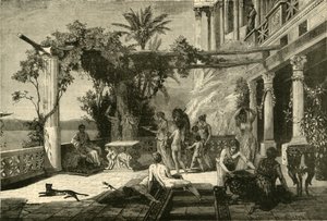 Tiberius på Capri, 1890. af Unbekannt