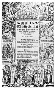 Titelblad til Coverdale Bible, 1535 1926 af Unbekannt