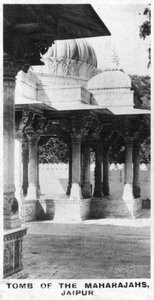 Maharajaernes grav, Jaipur, Rajasthan, Indien, c1925 af Unbekannt