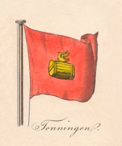 Tonningen, 1838 af Unbekannt