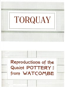 Torquay - Reproduktioner af det maleriske keramik fra Watcombe, 1919 af Unbekannt