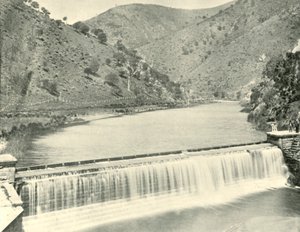 Torrens Weir, Adelaide, 1901. af Unbekannt