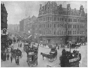 Tottenham Court Road hjørne, London, c1903 1903 af Unbekannt
