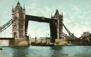 Tower Bridge, London, 1906. af Unbekannt