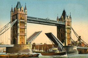 Tower Bridge, London, c1910. af Unbekannt