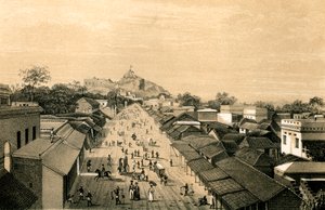 By og fort Trichinopoly, Indien, 1847 af Unbekannt