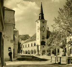 Rådhus, Gumpoldskirchen, Mödling, Nedre Østrig, c1935. af Unbekannt