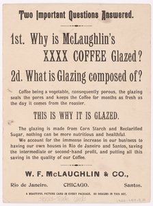 Trade Card, reklame for McLaughlins kaffe fra Children
