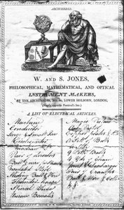 Handelskort med indgravering af Archimedes, græsk matematiker af Unbekannt