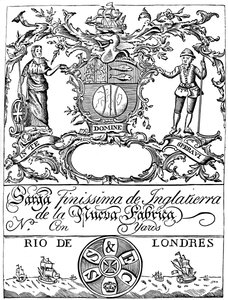 Handelsmærke for South Sea Company, 1700-tallet 1894 af Unbekannt