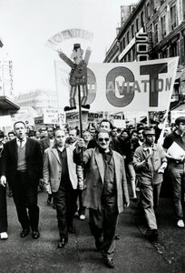 Fagforeningsmarch, Paris, 1968. af Unbekannt
