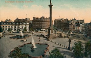 Trafalgar Square, London, c1900. af Unbekannt