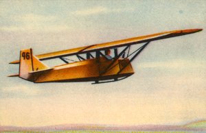 Pilotelev udfører avanceret svæveflyvningseksamen, Tyskland, 1932. af Unbekannt