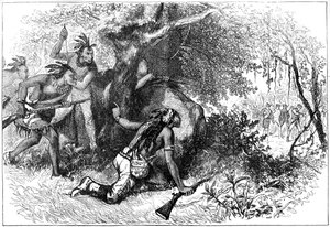 Cherokees forræderi, 1700-tallet c1880 af Unbekannt