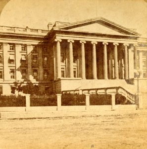 Finansministeriet, Washington, D.C., omkring 1880