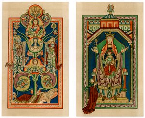 Isajs træ og jomfru og barn troner, c1130-1140 af Unbekannt