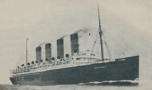 Triumferende i tyve år. Mauretanien, bygget i 1907, c1927, 1936 af Unbekannt