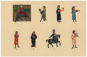 Troubadourer, c13.-14. århundrede af Unbekannt