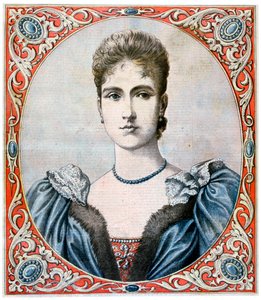 Tsarina Alexandra, Ruslands kejserinde, 1894 af Unbekannt