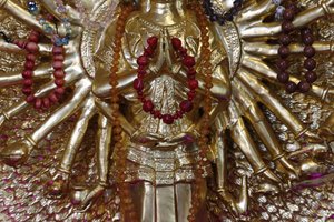 Tu An buddhistisk tempel. Quan Am bodhisattva af medfølelse eller barmhjertighedens gudinde, Saint-Pierre-en-Faucigny, Frankrig af Unbekannt
