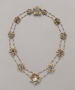 Tolv medaljoner monteret som en halskæde, ca. 1400. af Unbekannt