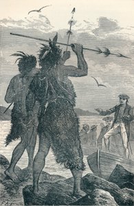 To indfødte disputerer med Captain Cooks Landing, 1904 af Unbekannt