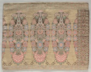 To stykker fra et tørklæde, 1700-tallet. af Unbekannt