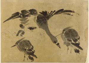 To hejrer og en gås, Edo-periode, 1573-1615. af Unbekannt