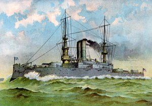 USS Alabama, amerikansk slagskib, 1898 af Unbekannt