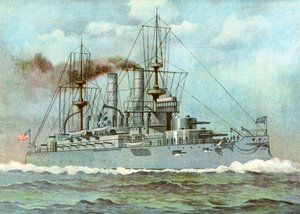 USS Kearsarge, amerikansk slagskib, 1898 af Unbekannt