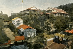 Un Hotel A Kioto, Hotel i Kyoto, 1900. af Unbekannt