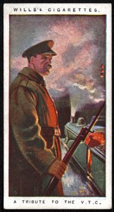 Storbritannien: Et af en serie på 24 cigaretkort udgivet i 1917 af Imperial Tobacco Company som en hyldest til de militære og civile styrkers krigsindsats af Unbekannt