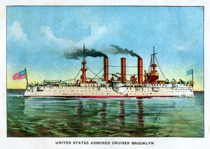 United States Armored Cruiser Brooklyn, c1890