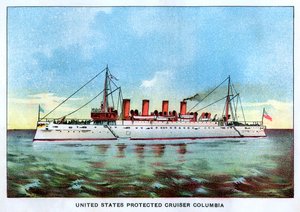 United States Protected Cruiser Columbia, c1890
