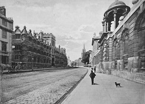 University College fra High Street, Oxford, c1896 af Unbekannt
