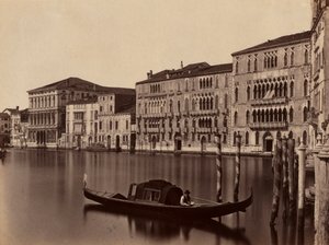 Uden titel venetiansk gondol, slutningen af det 19. århundrede. af Unbekannt